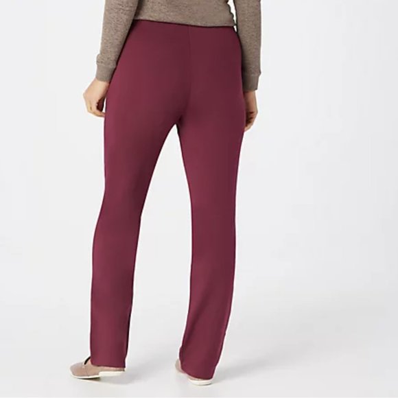 Denim & Co Active French Terry Pull-on Pants 8312 - Picture 2 of 2